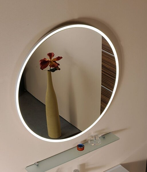 Sapho Sapho, FLOAT LED háttérvilágítású tükör, átmérő 600mm, fehér, 22559