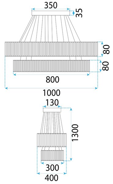 Mennyezeti lámpa LED APP1546-CP2 CHROME