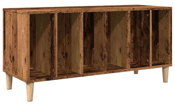 VidaXL antik fa színű szerelt fa hanglemezszekrény 100 x 38 x 48 cm