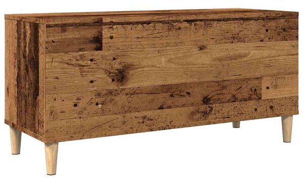 VidaXL antik fa színű szerelt fa hanglemezszekrény 100 x 38 x 48 cm