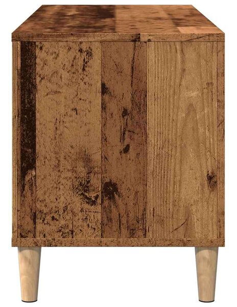 VidaXL antik fa színű szerelt fa hanglemezszekrény 100 x 38 x 48 cm