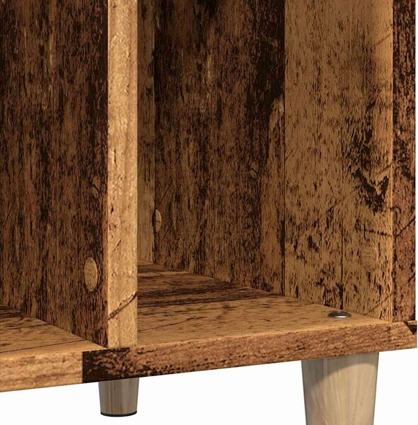 VidaXL antik fa színű szerelt fa hanglemezszekrény 100 x 38 x 48 cm