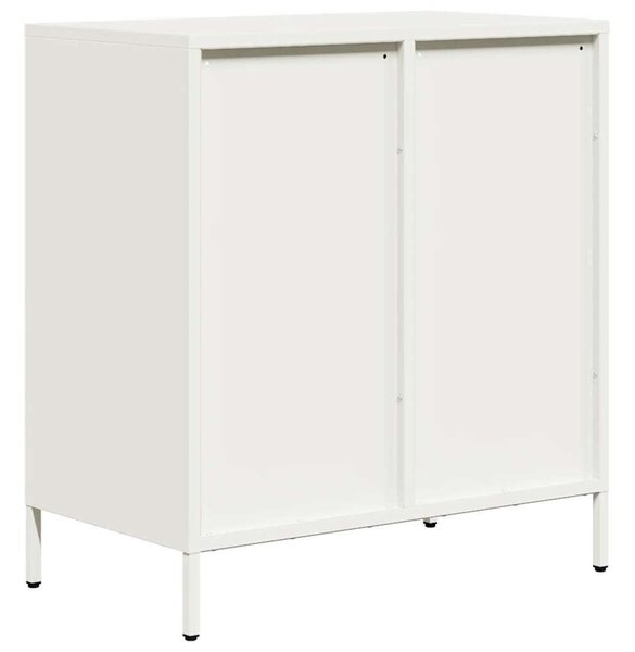 VidaXL Fém Komód - Fehér - 4 Fiókos - 68x39x73,5cm