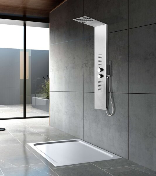 Sapho Sapho, GRACE zuhanypanel 200x1450 mm, rozsdamentes acél, WN326