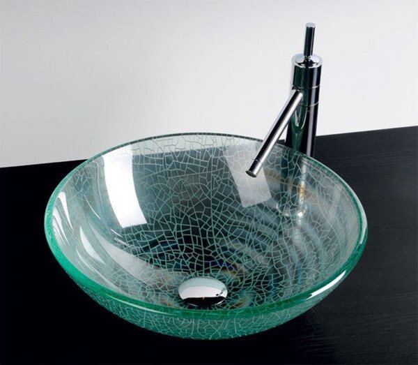Sapho Sapho, ICE üveg mosdó átmérője 42 cm, 2501-04