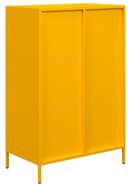 VidaXL Fém Polcrendszer - Mustársárga - 68x39x103,5cm