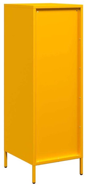 VidaXL Fém Fiókos Szekrény - Mustársárga - 39x35x103,5 cm