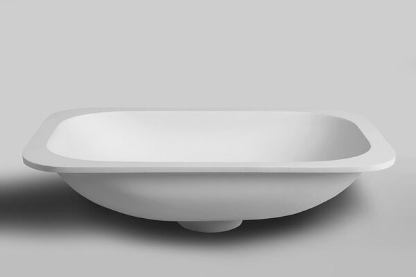 Sapho Sapho, IMPALA mosdó a munkalap alatt 588x166x355mm, Rockstone, matt fehér, IM540
