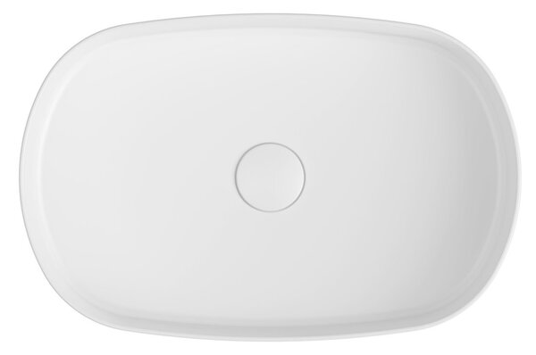 Sapho Sapho, INFINITY OVAL kerámia asztali mosdókagyló, 55x36 cm, fehér, 10NF65055