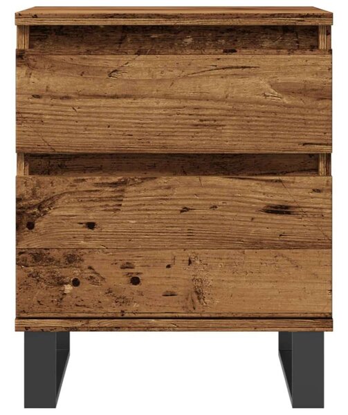 VidaXL Antik Fa Éjjeliszekrény - 2 db - 40x35x50 cm