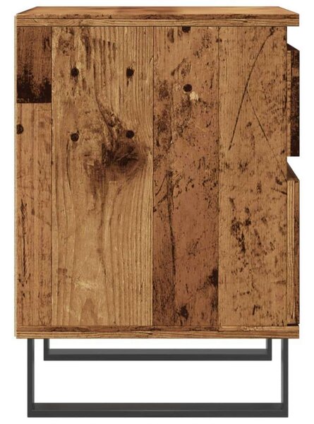 VidaXL Antik Fa Éjjeliszekrény - 2 db - 40x35x50 cm