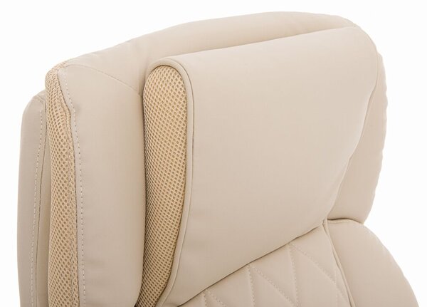 Barracuda E548 Ergonomikus Irodai szék - Törtfehér Textilbőr