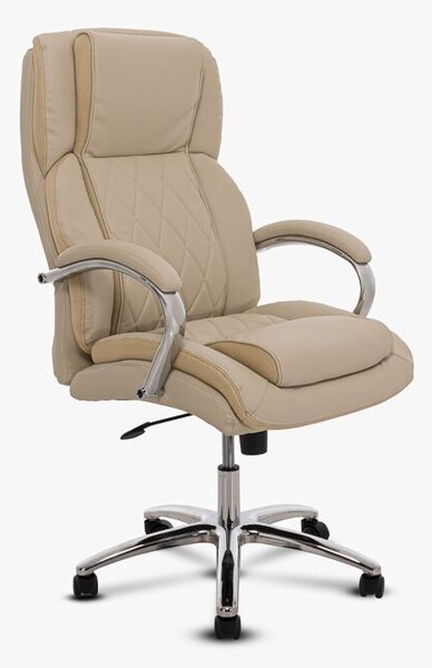 Barracuda E548 Ergonomikus Irodai szék - Törtfehér Textilbőr