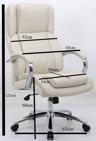 Barracuda E548 Ergonomikus Irodai szék - Törtfehér Textilbőr