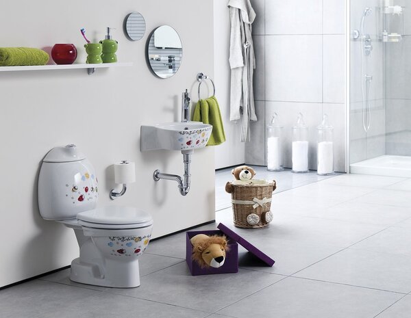 Sapho Sapho, KID wc ülőke, fém zsanérok, fehér, KC0802.01.0
