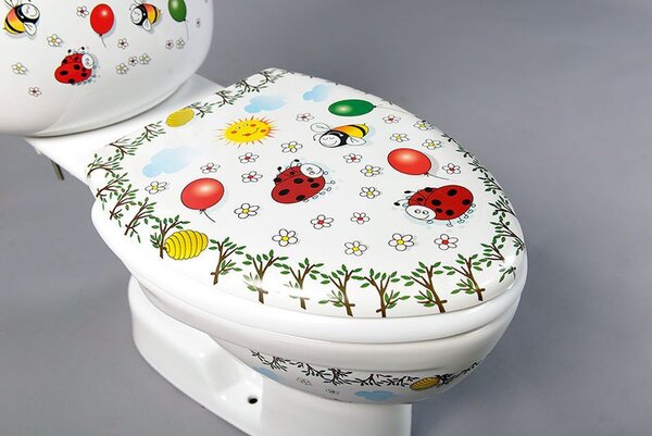 Sapho Sapho, KID wc ülőke, fém zsanérok, fehér, KC0802.01.0