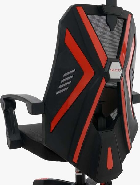 SIHOO M89C-101 FEKETE-PIROS GAMER SZÉK