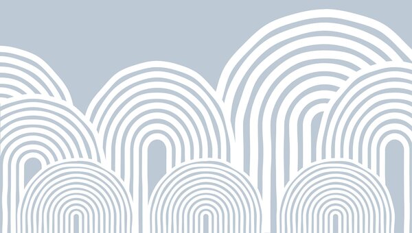 Fotótapéta Fehér és szürke háttér fehér vonalakkal, Designer fali fotótapéta, Népszerű fotótapéta, w08037 - Tapeko.hu