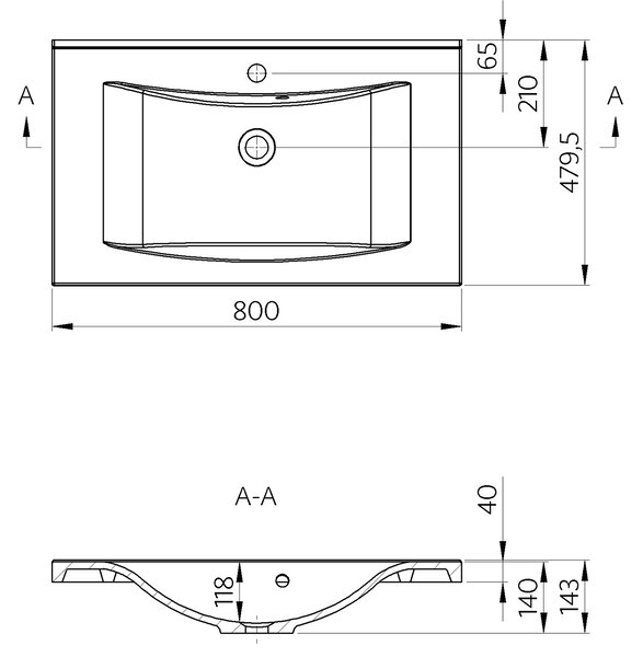 Sapho Sapho, WAVE 80 fürdőszoba szett, fehér, KSET-047