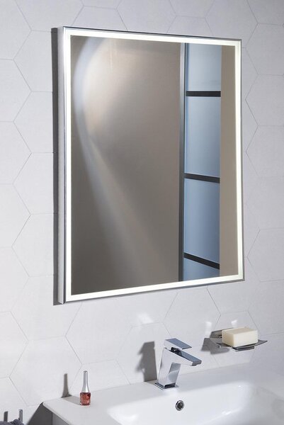 Sapho Sapho, LUMINAR LED háttérvilágítású tükör a keretben 600x800mm, króm, NL557