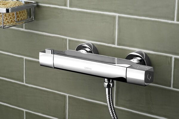 Sapho Sapho, MIXONA falra szerelhető termosztatikus zuhanycsaptelep, króm, MG411