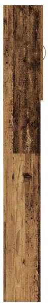 VidaXL Mosógépszekrény - Antik Fa - 64x25,5x190 cm