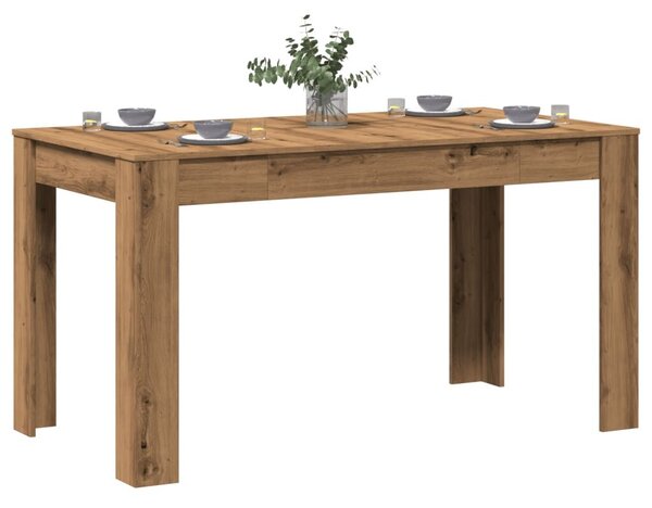 VidaXL Étkezőasztal - Tölgy Fa - 140x74,5x76 cm