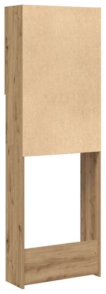 VidaXL Mosógépszekrény - Kézműves Tölgy - 64x25,5x190 cm