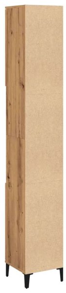 VidaXL Fürdőszoba Szekrény - Magasító - Fa - 30x30x190 cm
