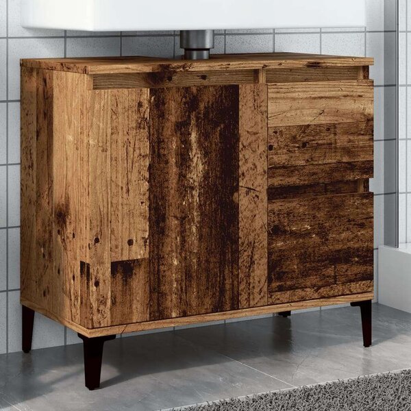 VidaXL Antik Fa Mosdószekrény - 65x33x60 cm