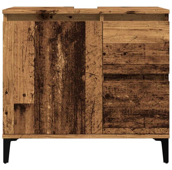VidaXL Antik Fa Mosdószekrény - 65x33x60 cm