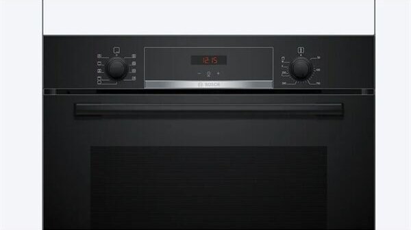 Bosch HBA534EB3 Beépíthető sütő, 71 L, Multifunkciós, Grill, Öntisztító EcoClean + hidrolitikus, 3D Hotair, A+ energiaosztály, Fekete