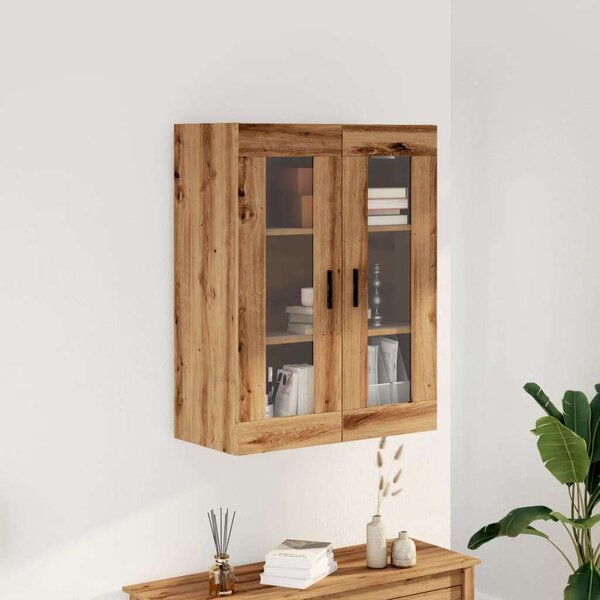 VidaXL kézműves tölgy színű fali szekrény 69,5x34x90 cm