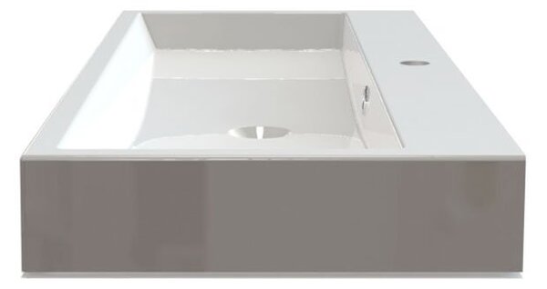 Sapho Sapho, ORINOKO mosdó 100x42cm, öntött márvány, fehér, OR100