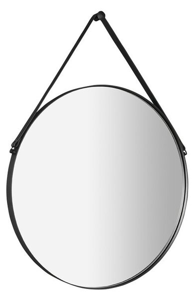 Sapho Sapho, ORBITER kör tükör bőrszíjjal, o 50cm, matt fekete, ORT050