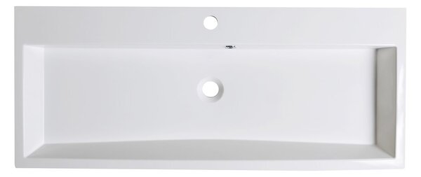 Sapho Sapho, ORINOKO mosdó 100x42cm, öntött márvány, fehér, OR100