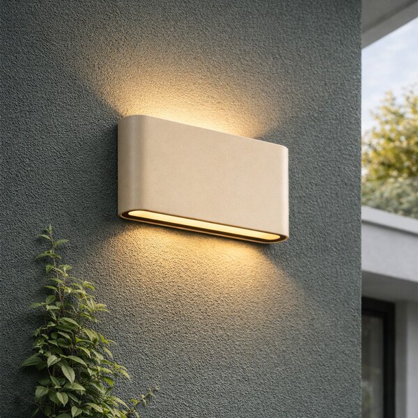 Modern kültéri fali lámpa bézs 17,5 cm LED-del IP65 - Batt