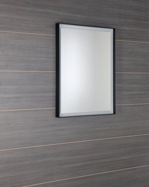 Sapho Sapho, SORT LED háttérvilágítású tükör 600x800mm, matt fekete, ST080