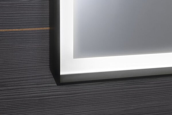 Sapho Sapho, SORT LED háttérvilágítású tükör 1200x700mm, matt fekete, ST120