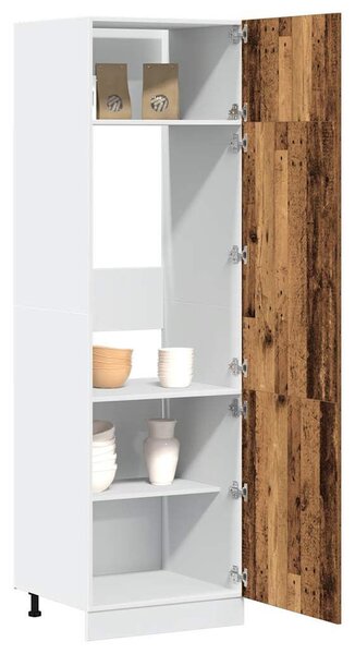 VidaXL Konyhai Szekrény - Antik Fa - 60x57x207 cm