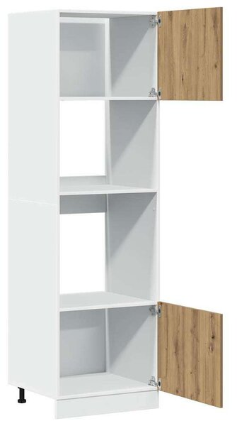 VidaXL Mikrohullámú Sütőszekrény - Konyhai Szekrény - 60x57x207cm