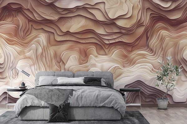 Fotótapéta 3D topográfiai térkép domborműves kontúrokkal, világos, 3d fotótapéta, Fotótapéta 3d geometriai alakzatok, w01337 : Uwalls.hu