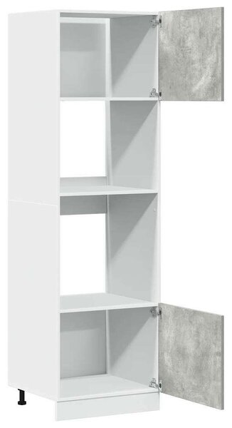 VidaXL Mikrohullámú Sütő Szekrény - Beton Szürke - 60x57x207 cm