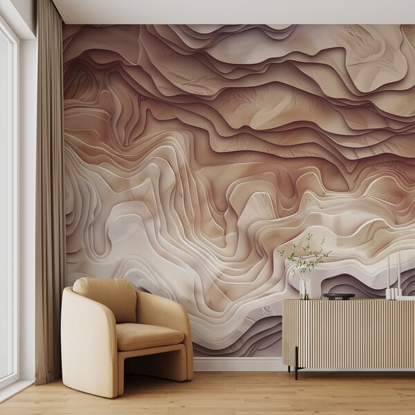 Fotótapéta 3D topográfiai térkép domborműves kontúrokkal, világos, 3d fotótapéta, Fotótapéta 3d geometriai alakzatok, w01337 : Uwalls.hu