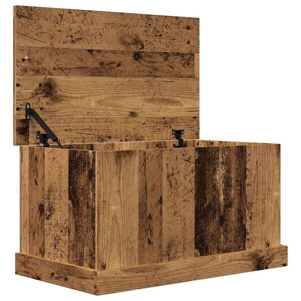 VidaXL antik fa színű szerelt fa tárolódoboz 70 x 40 x 38 cm