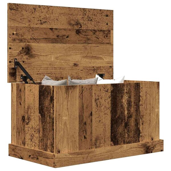 VidaXL antik fa színű szerelt fa tárolódoboz 70 x 40 x 38 cm