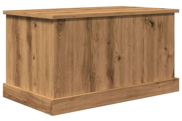 VidaXL kézműves tölgy színű szerelt fa tárolódoboz 70 x 40 x 38 cm