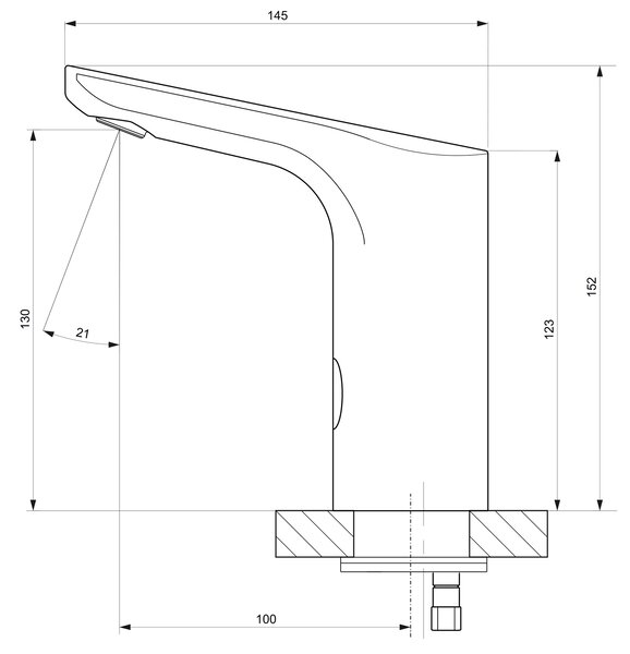 Sapho Sapho, Állványérzékelő elem 6V DC (4xAA), króm, PS782