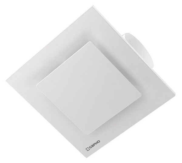 Sapho Sapho, TECTO fürdőszobai mennyezeti ventilátor axiális, 20 W, cső 100 mm, fehér, TC201