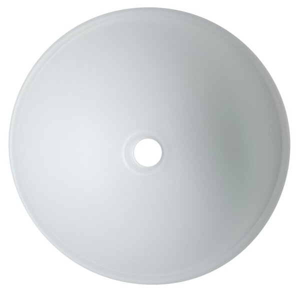 Sapho Sapho, TELICA üveggravírozott mosdó, átmérő 42 cm, fehér, TY181W